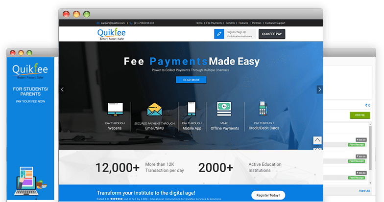 Pay Through Quikfee website